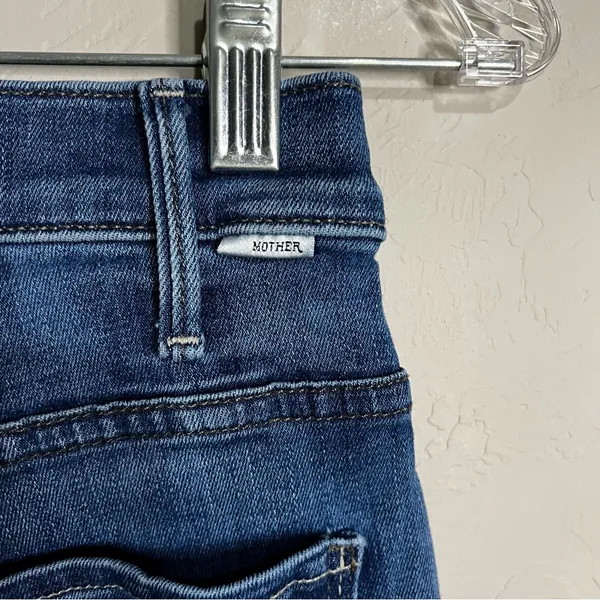 MOTHER The‎ Hustler Ankle In One Trick Pony High Rise Flare Denim Jeans - Image 9