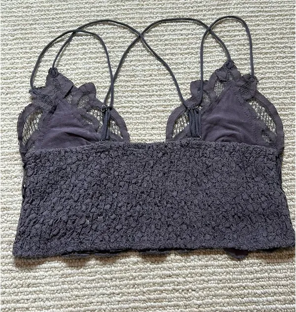 Free People Intimately Bralette Lace Gray M - Image 3