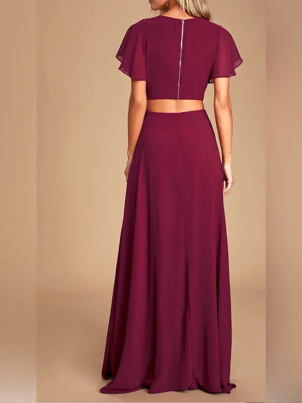 Lulus-Garden Bliss Burgundy Cutout Maxi Dress - Image 2