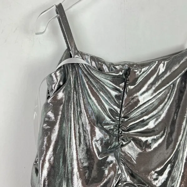 Mistress Rocks NWT Next Up Metallic Silver Mini Skirt Size XS NEW - Image 10