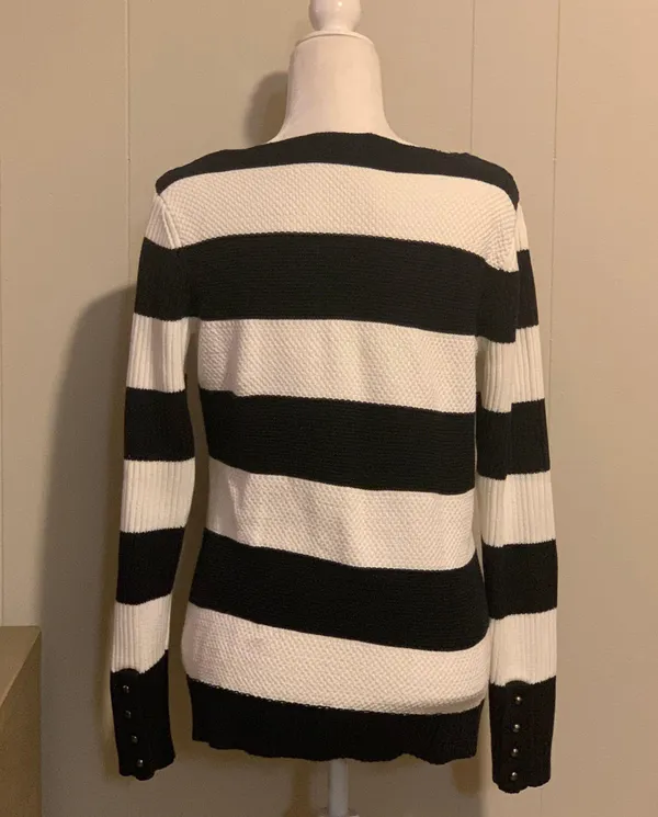 Striped Pullover Sweater - Image 2