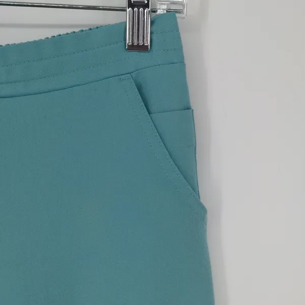 Figs Women's Teal Slim Straight Leg Pant Scrub Bottom‎ Size Extra Small Cargo - Image 9