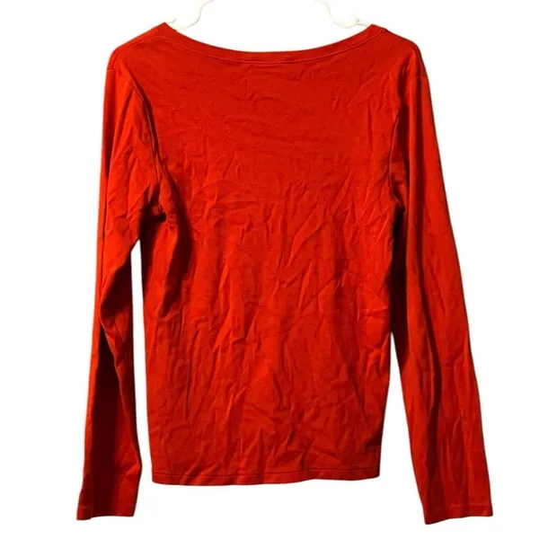Ralph Lauren Sport Size Large V Neck‎ Red Cotton Sweater Preppy Staple Designer - Image 2