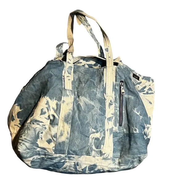 Steve Madden Darla Tie-Dye Travel Carry On Weekender Tote Bag Blue Unisex - Image 3