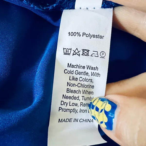 Boutique NEW Blue Satin Dress - Image 16