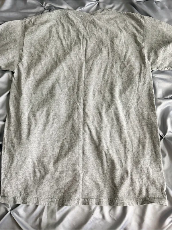 Gildan Heather Gray Tee with Bright Multicolor 'WELLNESS CLUB' Print - Image 3