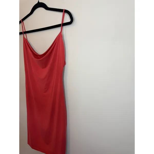 NBD revolve cowl neck mini dress red size small Stretchy - Image 4