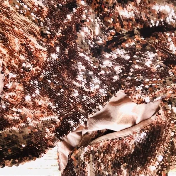 BB Dakota REVOLVE ROSE GOLD SPARKLE MOTION SEQUIN SHIFT DRESS - Image 4