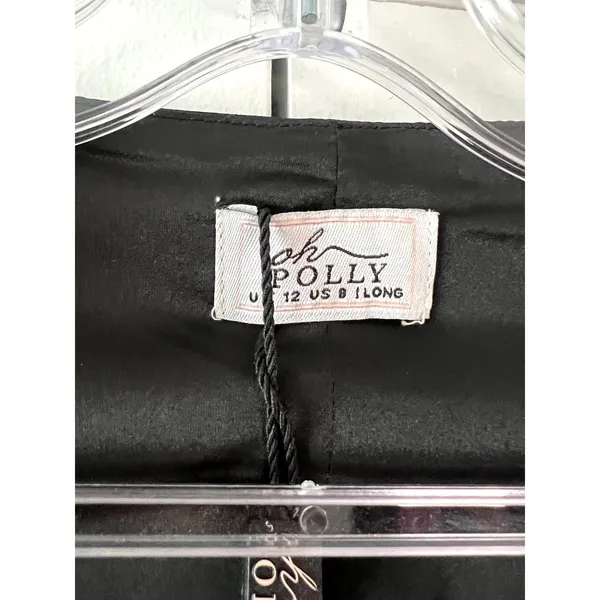 Oh Polly Akari Pearl-Detail Cut-Out Mini Dress in Black Size 8 Long - Image 6