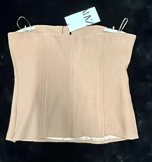 ZARA Beige/Tan  Bustier - Image 5
