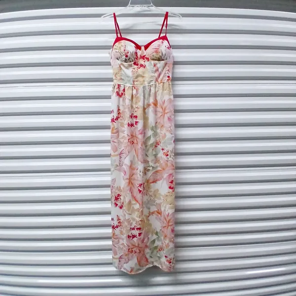 Band Of The Free Sundress Women Large Pink Floral Boho Cottage European Summer - Image 2