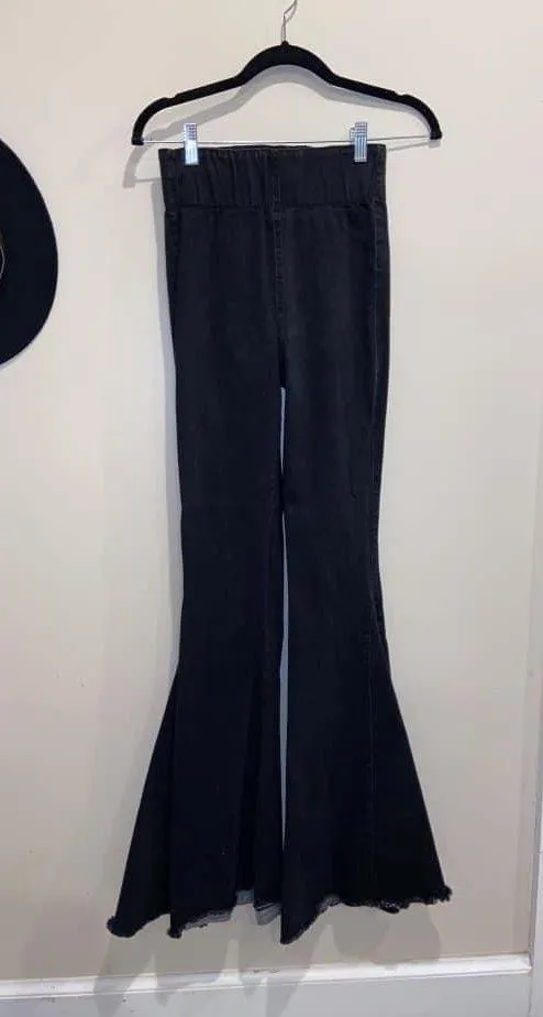 Skylar + Madison Black Denim Flare Jeans - Image 5