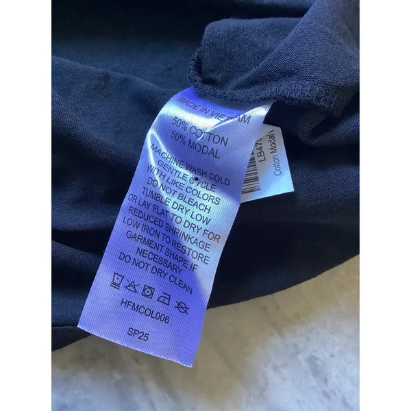 Quince NWOT Black Cotton Modal Crew Neck Swing Tee Shirt XS HFMCOL006 - Image 6