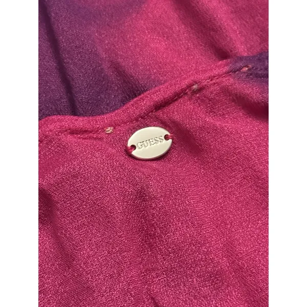 Y2K/2000s GUESS Women's Sheer TieDye Purple and Pink Tank Top Racerback - Size M - Image 7