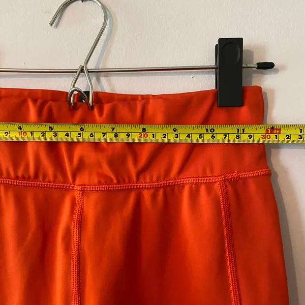 Savage X Fenty Sport Orange Biker Shorts Workout Women's size 12 / 14 Large - Image 8