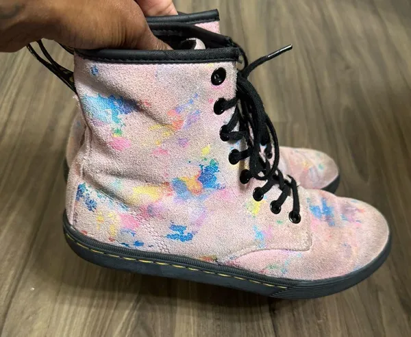 Dr. Martens Sheridan Rainbow Burst Suede Boots - Image 10
