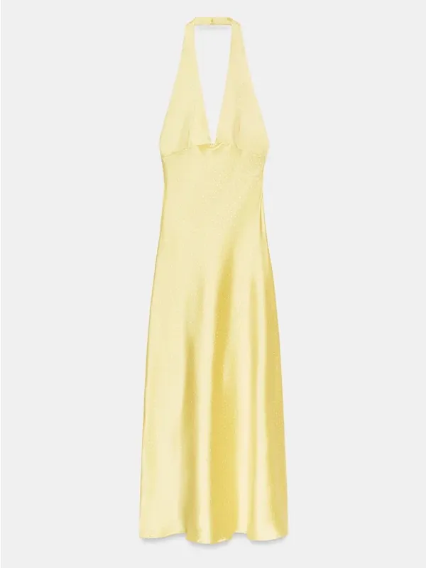 Zara Polka Dot Satin Effect Midi Dress - Image 14