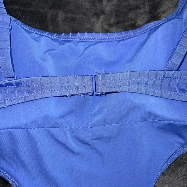 Aerie Ribbed Shine Side Scoop One Piece Swimsuit in Baja Blue Size Large NWT - Image 15