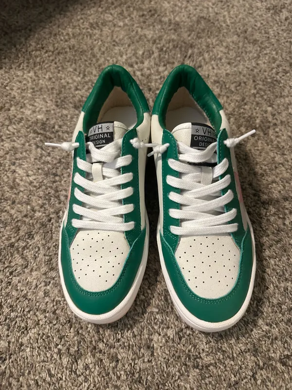 Pink and green vintage Havana sneakers - Image 2