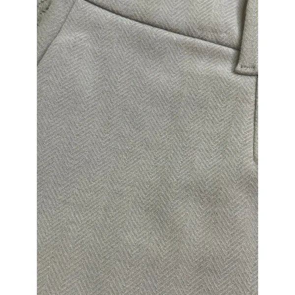 NWT Uniqlo Smart Brushed Herringbone Ankle Trousers Natural Size 30, MSRP $50 - Image 11