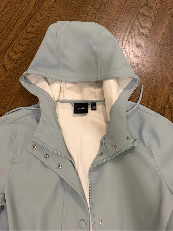 Vero Moda Blue Water Resistant Jacket Size Medium - C4-098 - Image 4