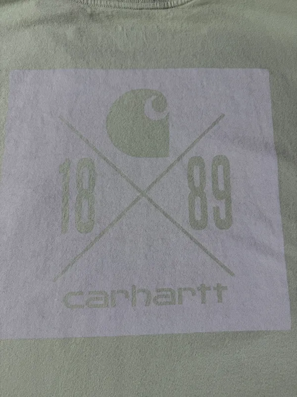 Carhartt 1889 Pocket T Shirt Men’s 2XL Relaxed Fit Green Workwear Graphic - Image 6