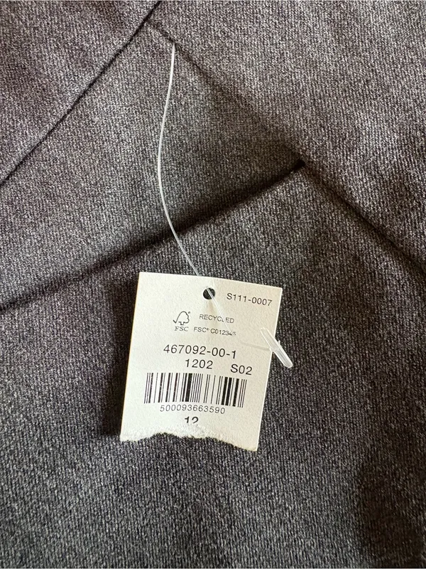 Old Navy Pixie Split Hem Pants Womens Size 12 Grey High Rise Skinny Ankle New - Image 3