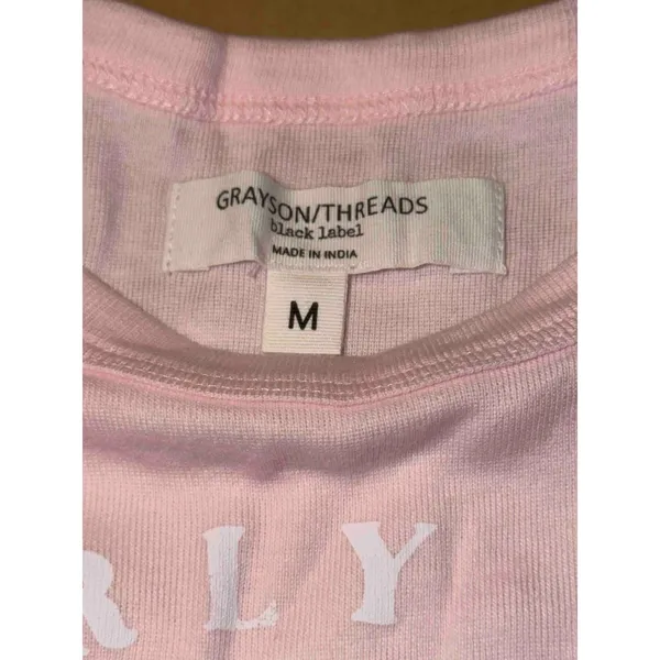 Grayson Threads Pink Butterfly Graphic Los Angeles Tank Top Women's, Size M, NWT - Image 4