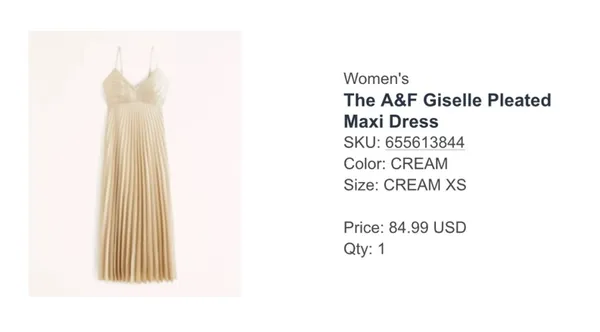 Abercrombie Giselle Pleated Dress - Image 4