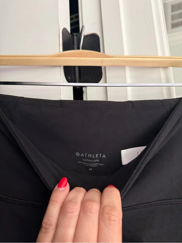 Athleta elation capri black leggings high‎ rise - Image 3