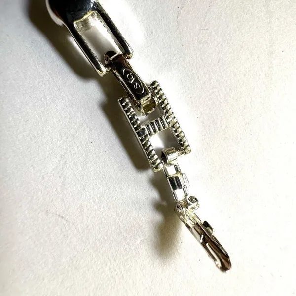 Avon rhinestone silver tone bracelet - Image 7