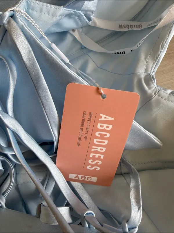 ABCDress Satin Cocktail Party Dress Blue Size 4 NWT - Image 11