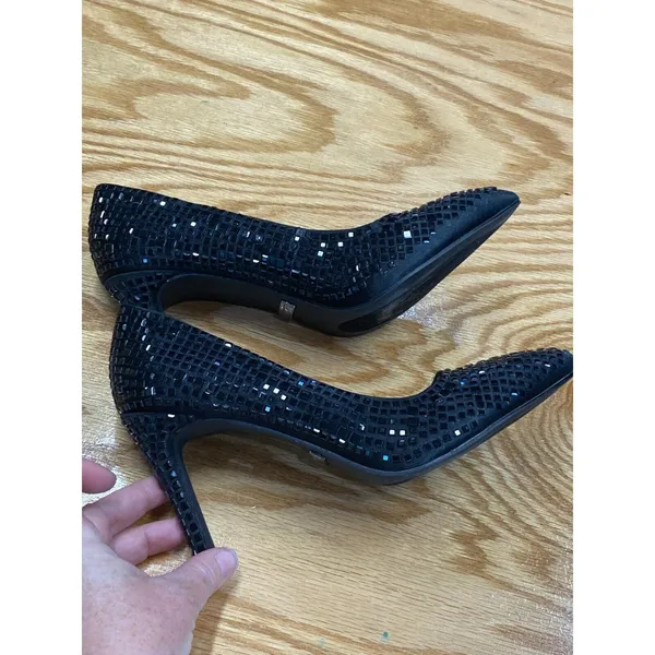 Lauren Lorraine Dazzle Women's Rhinestone Embellished Pointed Toe Heels 6.5 S16 - Image 6