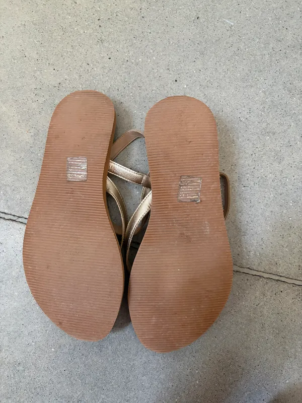 Pilcro Gold Sandals - Image 5