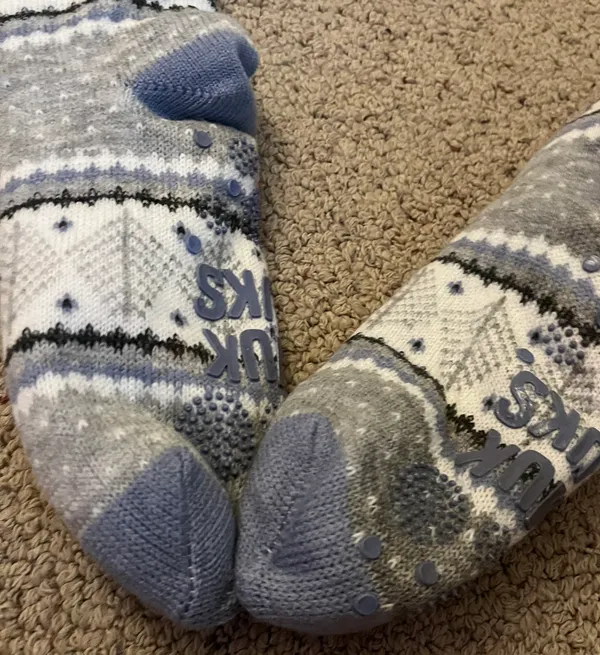 Women’s cabin socks soft & cozy Purple - Image 4
