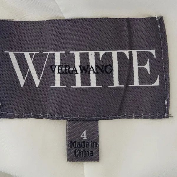 White by Vera Wang Ivory Strapless Formal Dress Size 4 - Image 9