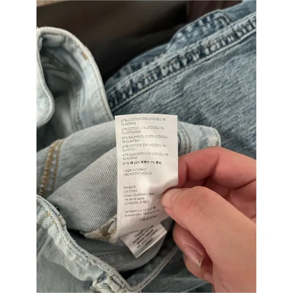 Free People We The Free High Rise Flare Jeans Y2K Womens 29 Light Wash Denim - Image 10