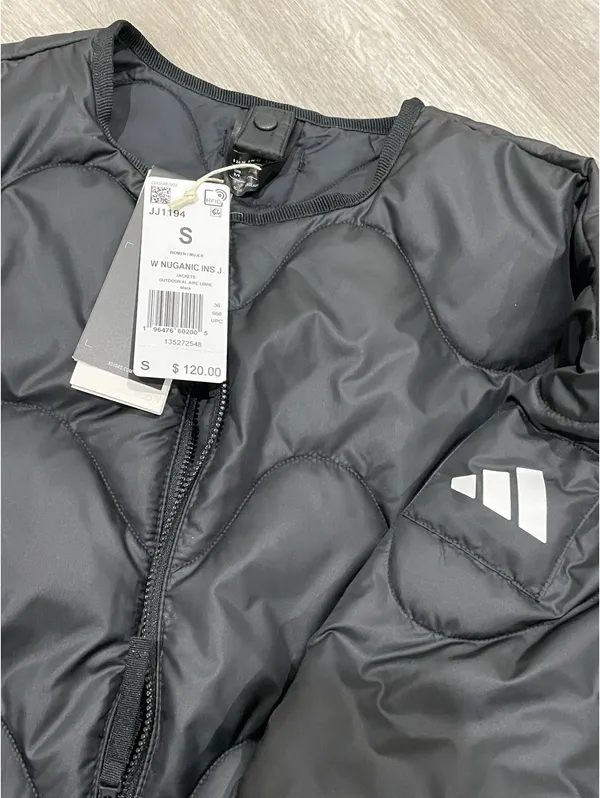 Adidas Women’s NUGANIC INS Black Jacket - Image 4