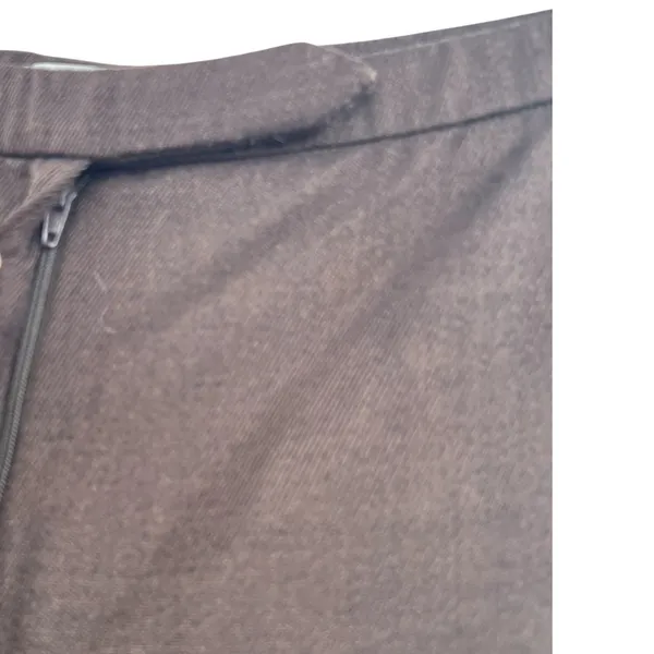 MaxMara Trouser Dress Pants‎ Wool Back Zip Pockets Brown Size US 4 - Image 4