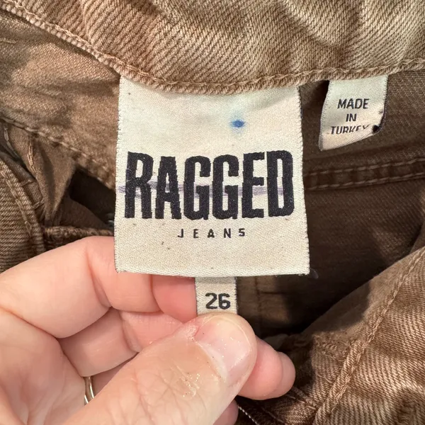 The Ragged Priest Alina Low Rise Baggy Brown Crossover‎ Waist Jeans Size 26 - Image 6