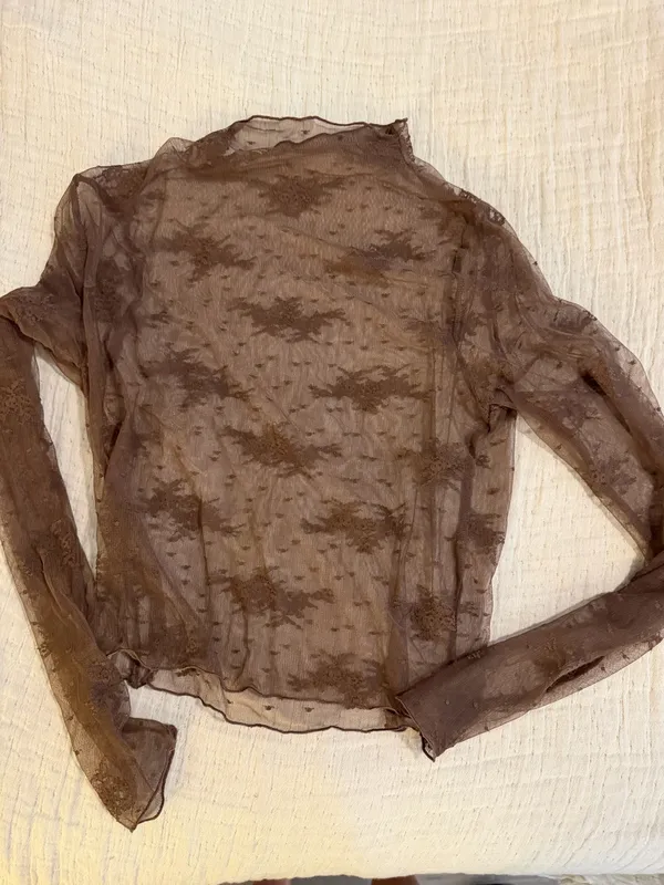 Aerie brown lace undershirt  - Image 2