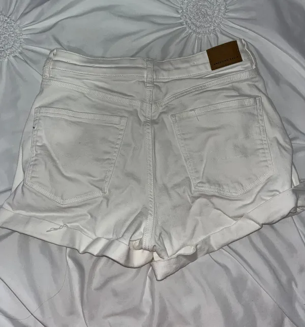 American Eagle Outfitters Denim White Shorts - Image 2