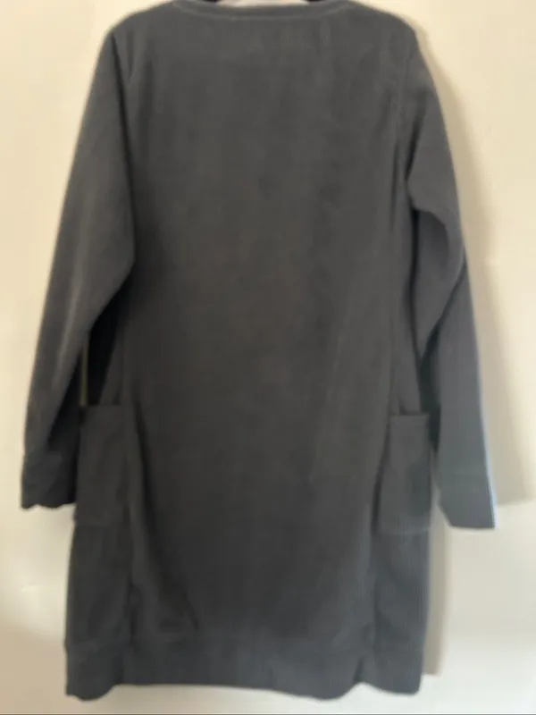 Columbia Charcoal Blue Point Creek fleece dress Sz medium - Image 6