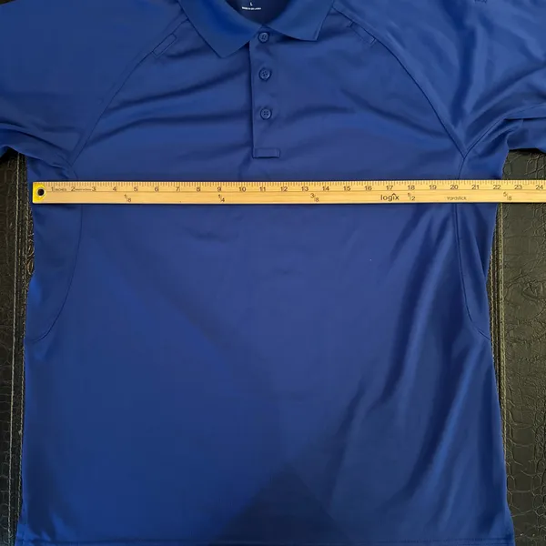 Corner Stone Shirt Men's Size Large Polo Royal Blue - Image 2
