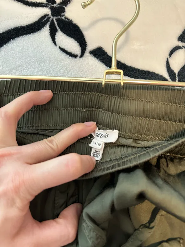Aerie Olive Green Elastic-Waist Pull-On Pants - Image 2