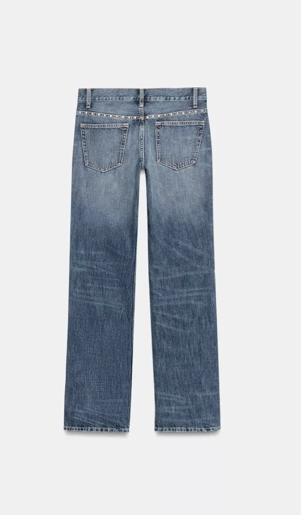 Zara Studded Low Rise Jeans - Image 2