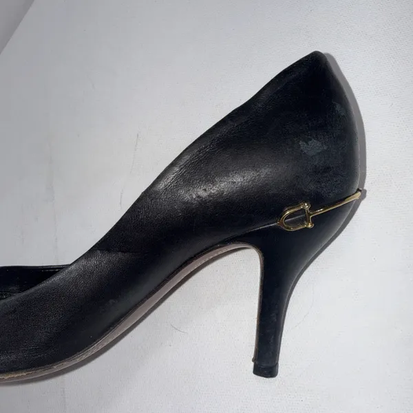 Gucci Amputee Right Only Old Money Classy Pump Leather Black Shoe Store Prop 36 - Image 10