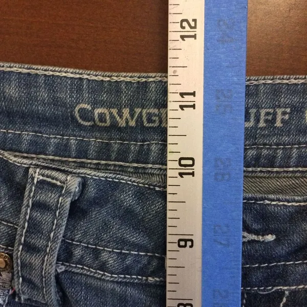 Cowgirl Tuff fearless bling jeans bootcut wide leg 28 - Image 3