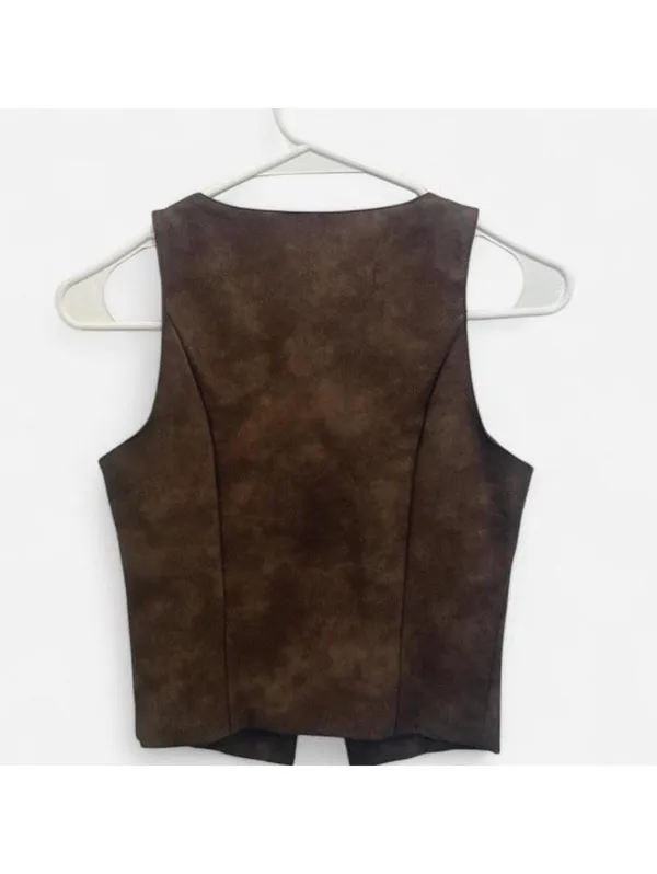 Peppermayo West District Faux Suede Vest (NWT) - Image 4