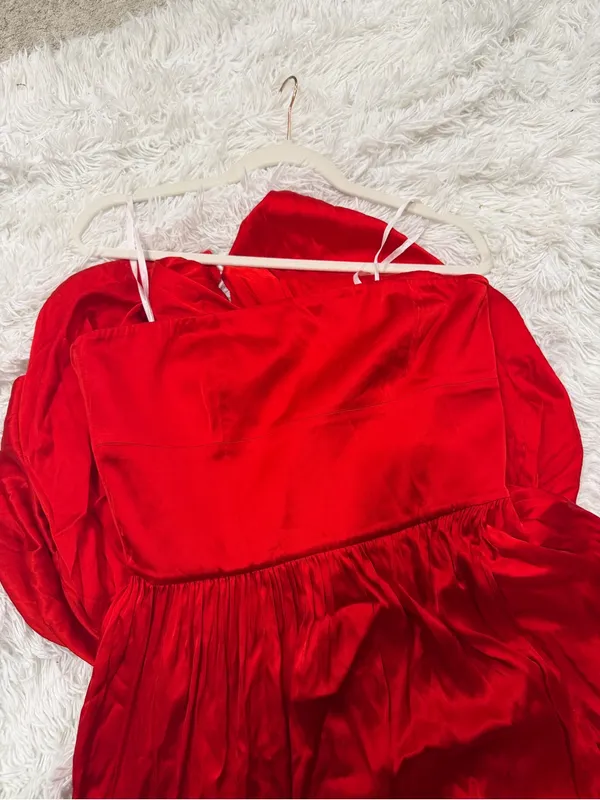 Lovers + Friends Brylee Strapless Red Gown - Image 6